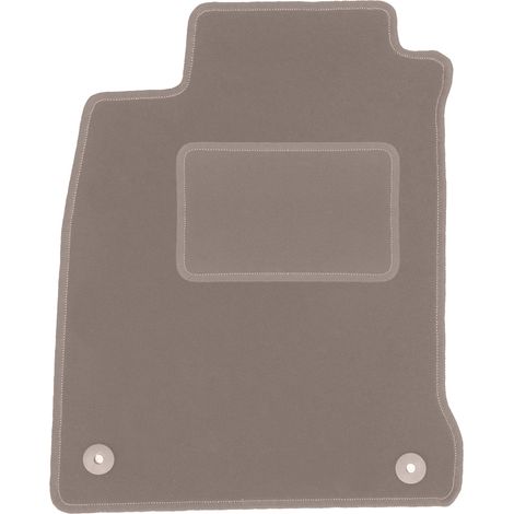 Fahrermatte aus Samt für: Renault Laguna III Schrägheck, Kombi (2007–2015), beige