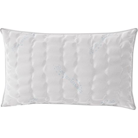 Guanciale 45x75 cm in Memory Foam Bioceramica Grigio Chiaro (1/2)