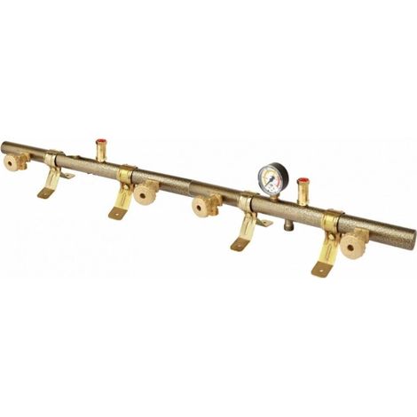 CENTRALINA 4 BOMBOLE GPL RUBINETTI E MANOMETRO VALVOLA SICUREZZA CT4103F