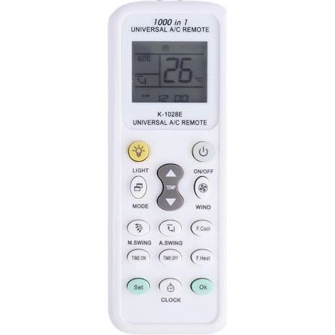 Telecommande Universelle clim, Télécommande Universelle pour Climatisation avec 1000 Codes, Compatible avec 99,99% des Climatiseurs, Écran LCD (1/5)