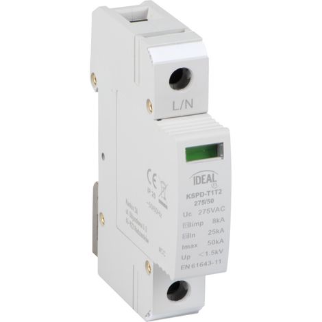 Descargador de sobretensiones 1P KSPD-T1T2 275/50 (1/2)