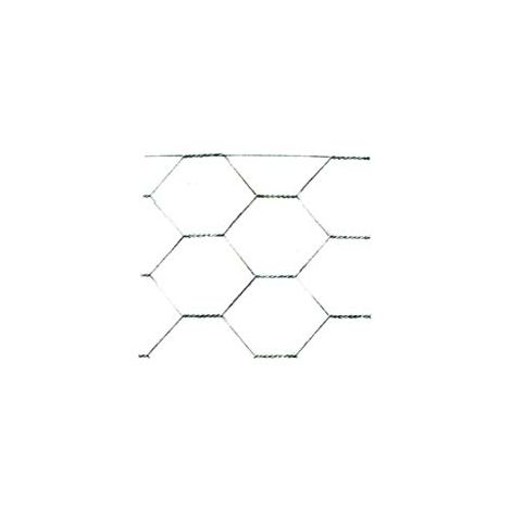 RETE TRIPLA TORSIONE ZINCATA- maglia 16/2 filo ø mm.0,7 est. - cm.100h. - 1 rotolo CAVATORTA
