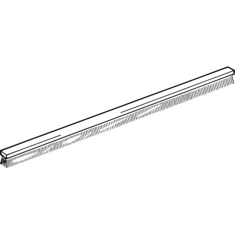 TECSEAL Dichtungsbürste zu Griffleisten Höhe 5 mm, Kunststoff grau