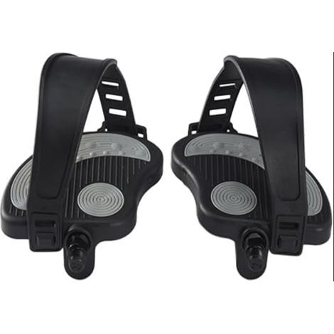 Pédales de vélo sangles, 9/16, pédales de vélo d'appartement, avec sangle, dynamomètre pour vélo d'appartement (1/5)