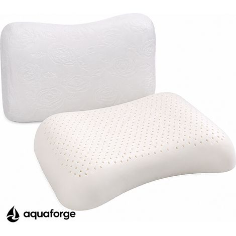 Almofada Cervical Ergonómica Látex Respirável 57 x 37 x 8 cm (1/5)