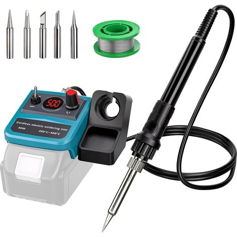 Kit fer à souder sans fil compatible batterie 18V LXT pistolet à souder numérique LED 90W pour tous les amateurs de bricolage (batterie non fournie) (1/5)