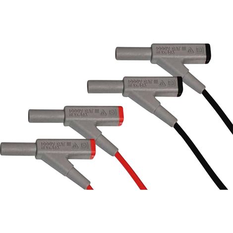 Cordons de test PEAKTECH P 7025, pour multimètre numérique, avec coupleur (1/5)