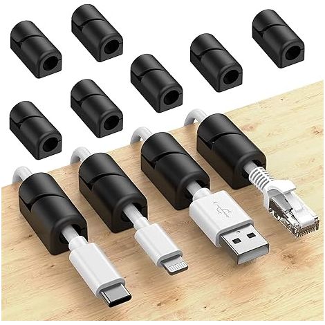 20er-Pack Kabelhalter, Kabelmanagement-Clips, selbstklebend