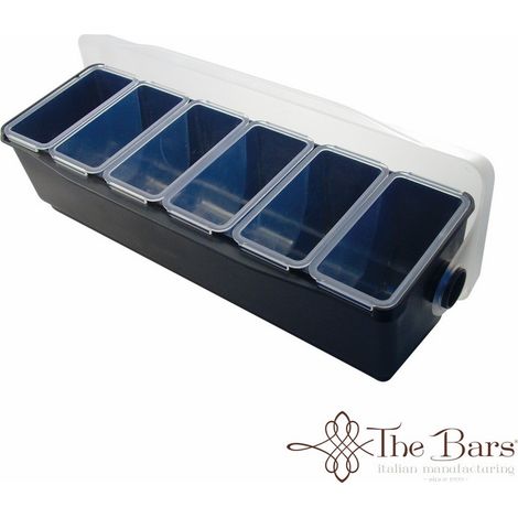 Dispenser portafrutta 6 posti con coperchio professionale The Bars