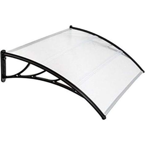Pensilina In Policarbonato Alveolare Trasparente - cm.120x80x23h. (1/4)