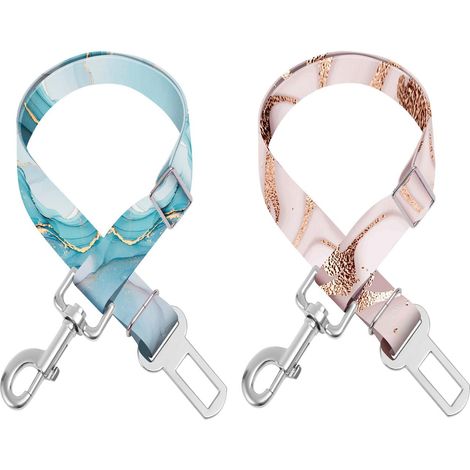 Cinturones de seguridad ajustables para mascotas, gatos y perros la cuerda de seguridad es ajustable de 20 a 33 pulgadas (Hermoso cielo estrellado).
