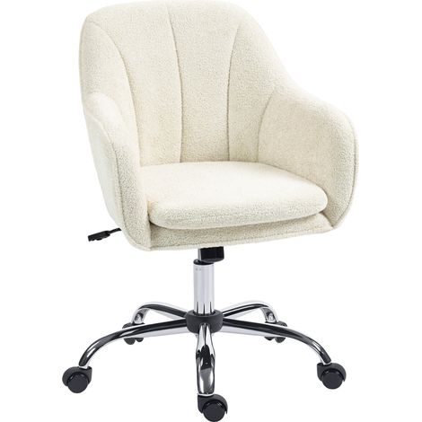 Snow Flannel Office Chair - Beige