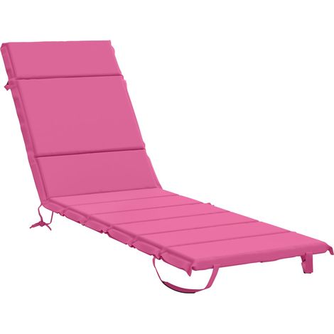 Sunlounger Cushion GEMERT 100% Polyester Pink 200 x 50 x 3 cm vidaXL (1/5)