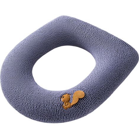 Coussin de toilette épais et portable, tricoté, chaud et lavable, universel (1/5)