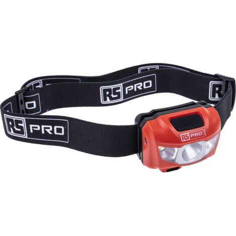Lampe frontale LED rechargeable RS PRO, 250 lm, Li-polymère ( Prix pour 1 )