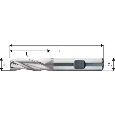 Fragola Breve Scanalatura, Di Tipo N, In Acciaio Rapido Al 8% Di Cobalto, Senza Rivestimento, Ø D1 - E8: 10.0 Mm Lungo. Totale 72 Millimetri L1