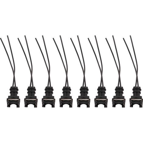 Zoternen Connecteur d'injecteur de carburant, bouchons de câblage, Clips coupés, Style d'épissure EV1 8 pour Bosch, 8 pièces (1/5)