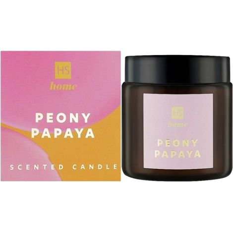Hiskin Home Pfingstrosen-Papaya-Sojakerze 100ml