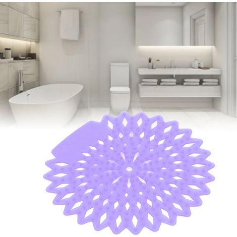 Rejilla desodorizante para urinario con aroma a lavanda, 10 unidades, resistente a salpicaduras, material EVA, 418 g. (1/5)