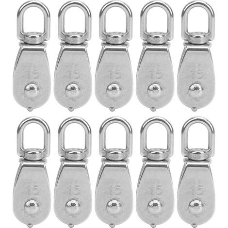 M15-Rolle, Drahtseil aus Edelstahl 304, einfach rostfrei, für Kranarbeiten, 10 Stück (1/5)