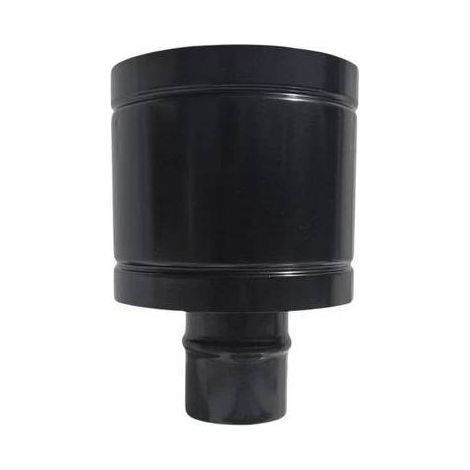 CAPPELLO ANTIVENTO INOX304 PER CANNE FUMARIE A PELLET NERO Misura: Diam. 80
