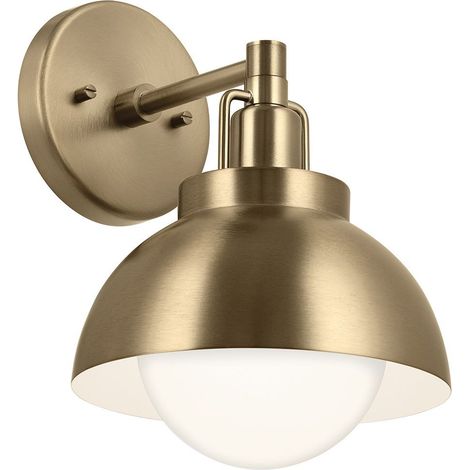 Elstead Kichler Niva Applique murale dôme contemporaine en bronze champagne 1x E27 (1/5)