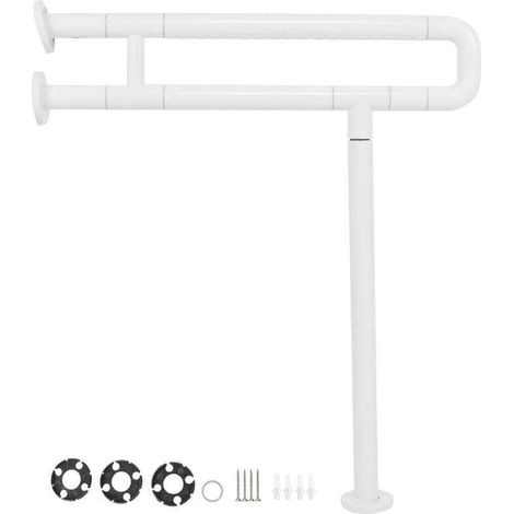 70cm Folding Toilet Grab Bar, Disabled Toilet Grab Bar, Folding Safety Grab Bar, Stainless Steel, For Pregnant and Elderly People (1/4)