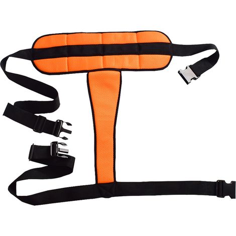 Ceinture de sécurité ajustable pour fauteuil roulant, harnais de protection pour patients - Orange (1/5)