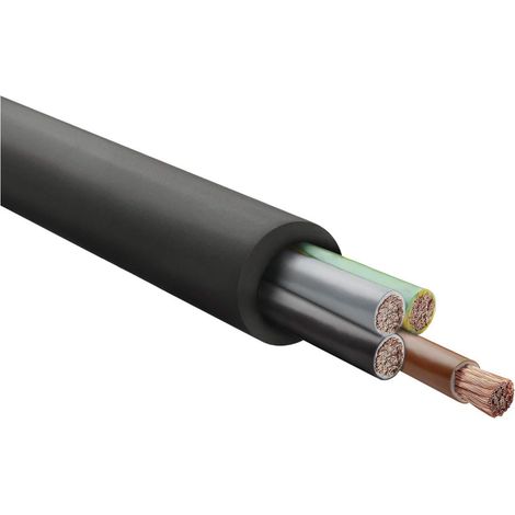 HELU KABEL H07RN-F LS0H 4G6mm² AWG10 Gummischlauchleitung AD 15,7mm - 17,7mm Nennspannung Uo/U 450V/750V - 1 Meter