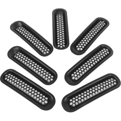 ABS-Frontgitter aus Mesh, kompatibel mit 2007-2018, Schwarz, für Offroad-Fans
