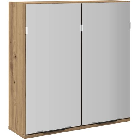 Maison Exclusive - Bad-Spiegelschrank Artisan-Eiche 64x20x66,5 cm