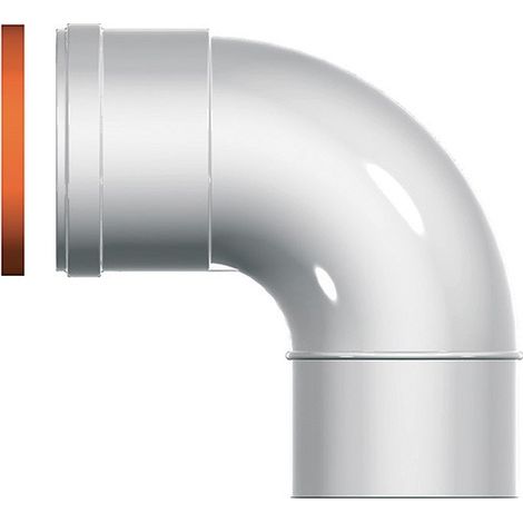 Curva mf diam. 80 a 90 gradi per caldaie ariston a condensazione (1/3)
