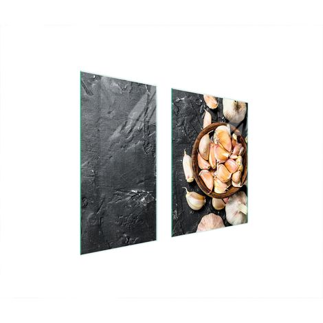 GLASSCHUTZPLATTE 75x52 KNOBLAUCH (1/5)