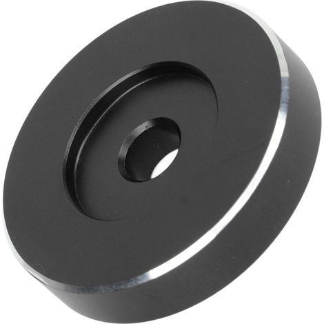 Adaptateur vinyle aluminium, accessoire platine vinyle, convertisseur 45 tours, noir, pour tourne-disque et gramophone. (1/5)