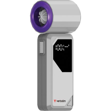 VERBATIM Ventilateur de poche USB Cool'n'Go AirJet gris/violet (1/5)