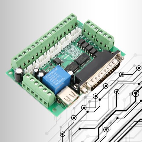 Carte d'interface USB MACH3 à 5 axes pour moteur pas à pas CNC (1/5)