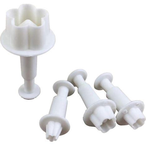 4 Pièces Emporte-Pièces à Fleurs pour Glaçage et Pâte à Sucre, Outils de Décoration de Gâteau DIY