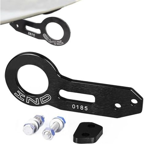 Crochet de remorquage arrière pour voiture Anneau de remorquage pour pare-chocs - Anneau de remorque en aluminium pour SUV, camping-cars, camions et autres véhicules de course (1/5)
