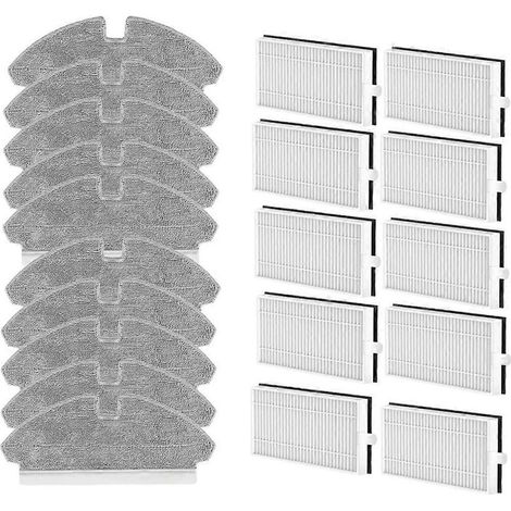Lot de 20 filtres et chiffons de rechange pour robot aspirateur Dreame Mova M1 / Trouver M1 (1/5)