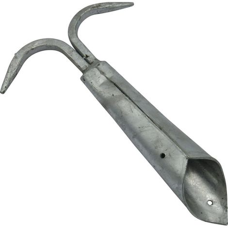 Double Boat Hook Galvanised 12" 300MM (Boating Yacht Mooring Secure Pole)