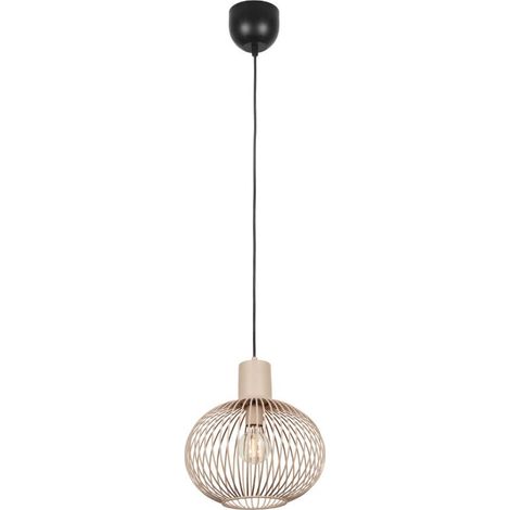 Lampe suspendue en fil de fer Gila Ø 33cm - sable - 365790166