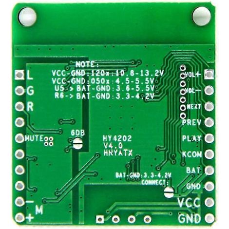 Carte Amplificateur Audio Bluetooth Hifi - Récepteur sans Alimentation CC - Compatible avec Haut-parleurs (1/4)