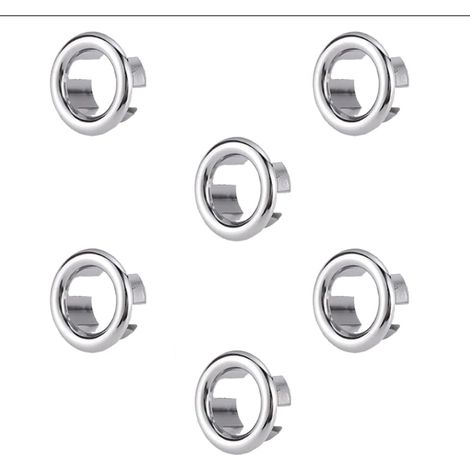 Anelli di troppo pieno per lavandino, 6 pezzi Anelli di troppo pieno per lavandino, Copertura di troppo pieno, Anelli di troppo pieno per lavandino, per bagno, cucina, lavandino (1/5)
