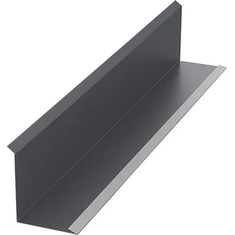 Larmier de mur pente, fixation des bacs au mur, gris Mat RAL 7024