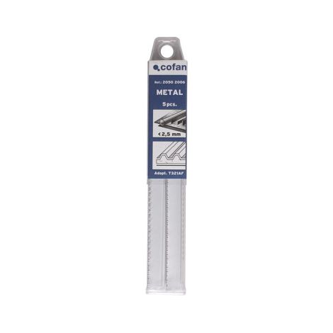 Sierras de calar "Superior Metal" (5 piezas)                                                     67 x 1.1-1.5 mm        T118AF (1/2)