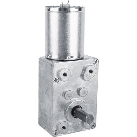 Moteur à Engrenages Réversible 12V DC 100 RPM avec Couple Élevé