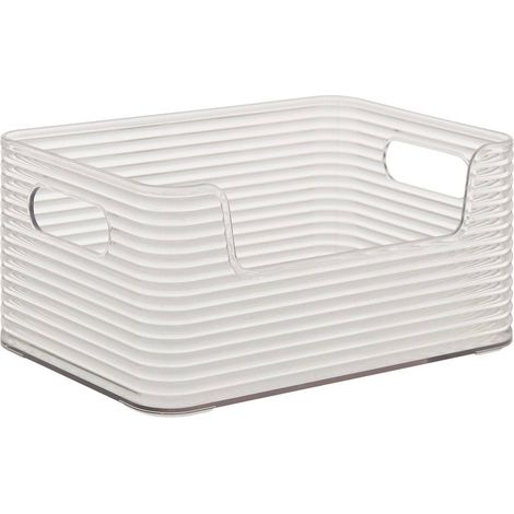 Plastor organizer mit griffen 15,2x10,5x22,5cm transparent - 5five (1/2)
