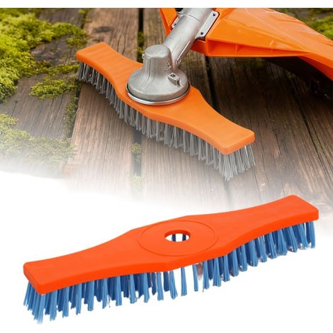 Têtes de brosses de nettoyage en nylon, têtes de brosses de rechange pour tondeuses à gazon - accessoires d'entretien des sols de jardin, adaptés au nettoyage des sols en ardoise et des par (1/5)