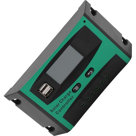 PWM-Solar-Laderegler, 12V 24V 20A Dual-USB (10A) (1/5)