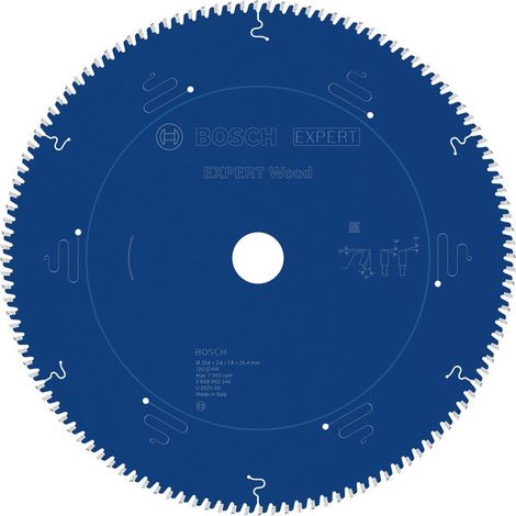 BOSCH 2608902244 Circular Saw Blade EXPERT Wood 254 x 2.6/1.8 x 25.4 mm